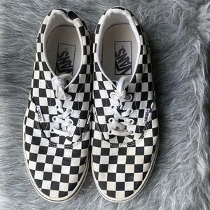 Vans women’s lace up classic checkerboard.